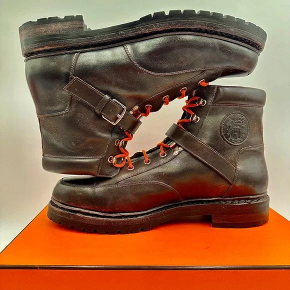 HERMES Winter Boots Men’s US SZ 9.5 - Picture 8 of 16
